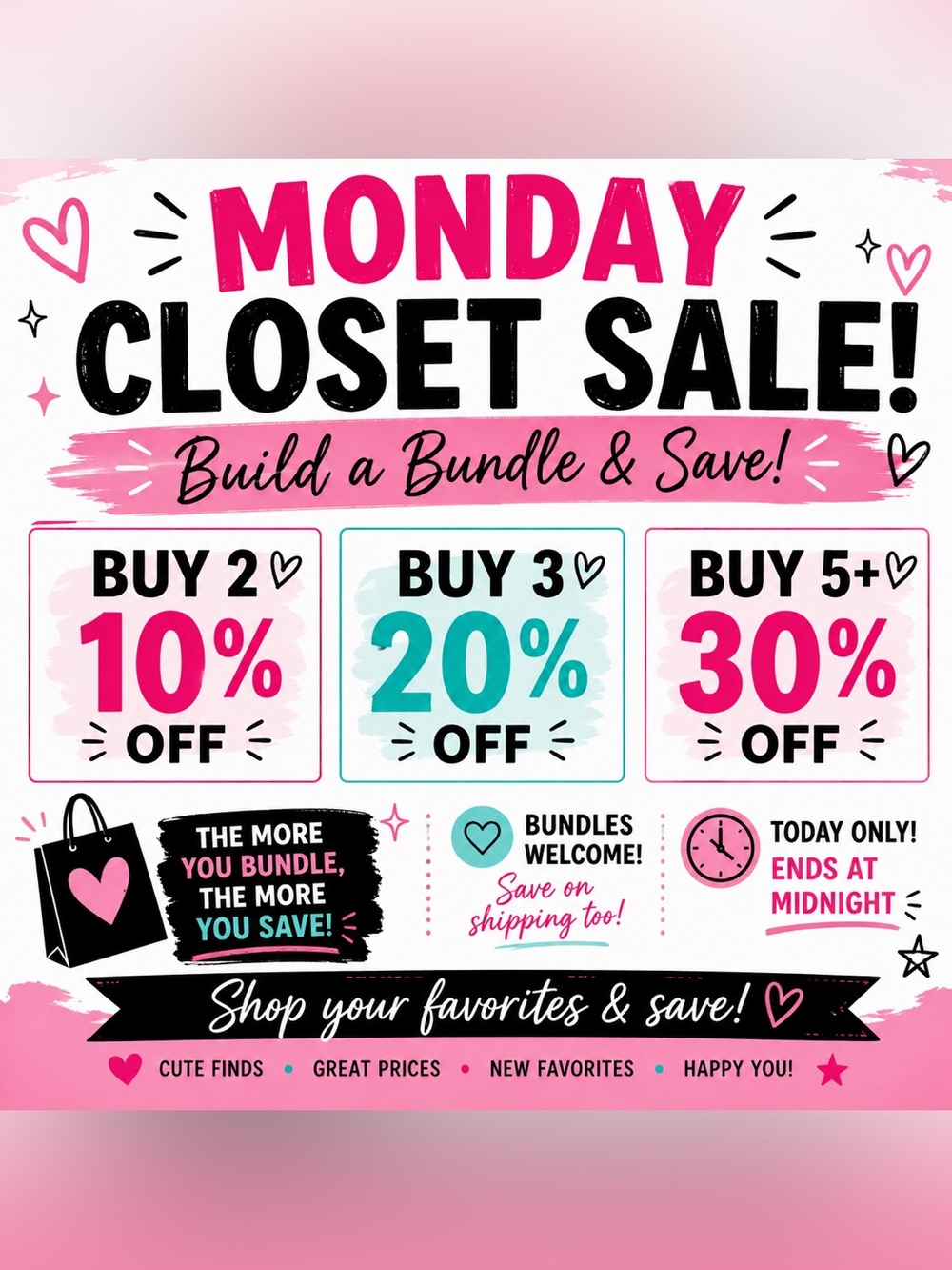 🔥 MONDAY CLOSET SALE | Bundle & Save! 🔥